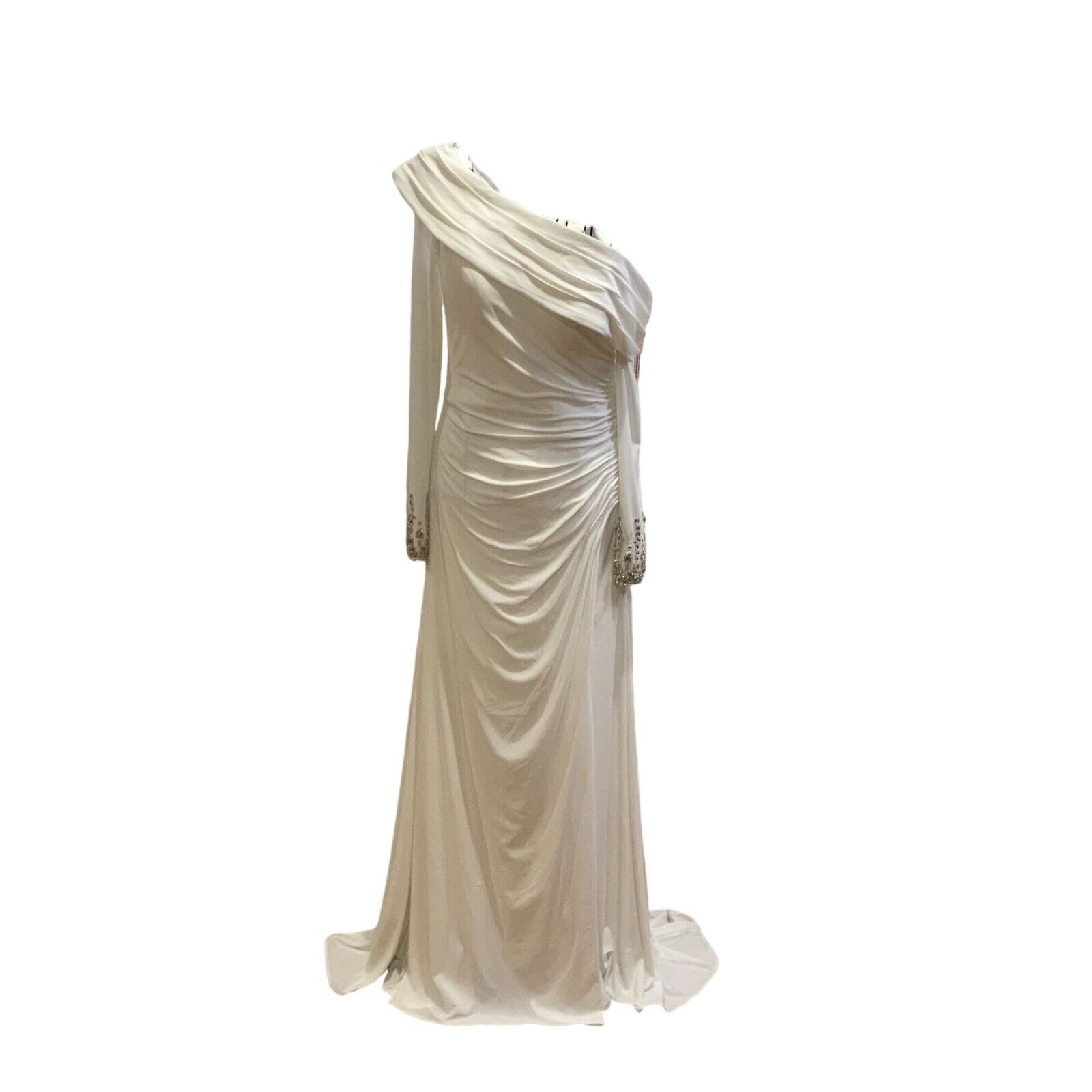 Mac Duggal Leena Jersey Asymmetric Gown Size 8